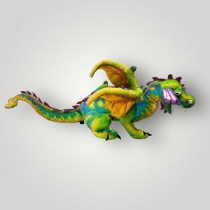 Melissa And Doug Dragon Plush Rainbow‎  Multicolor Jumbo Size 43", #2121